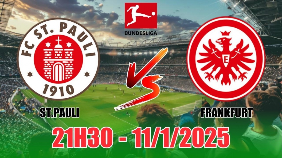 Nhận định, soi tỷ lệ St.Pauli vs Eintracht Frankfurt (21h30, 11/1) bóng đá Bundesliga 2025