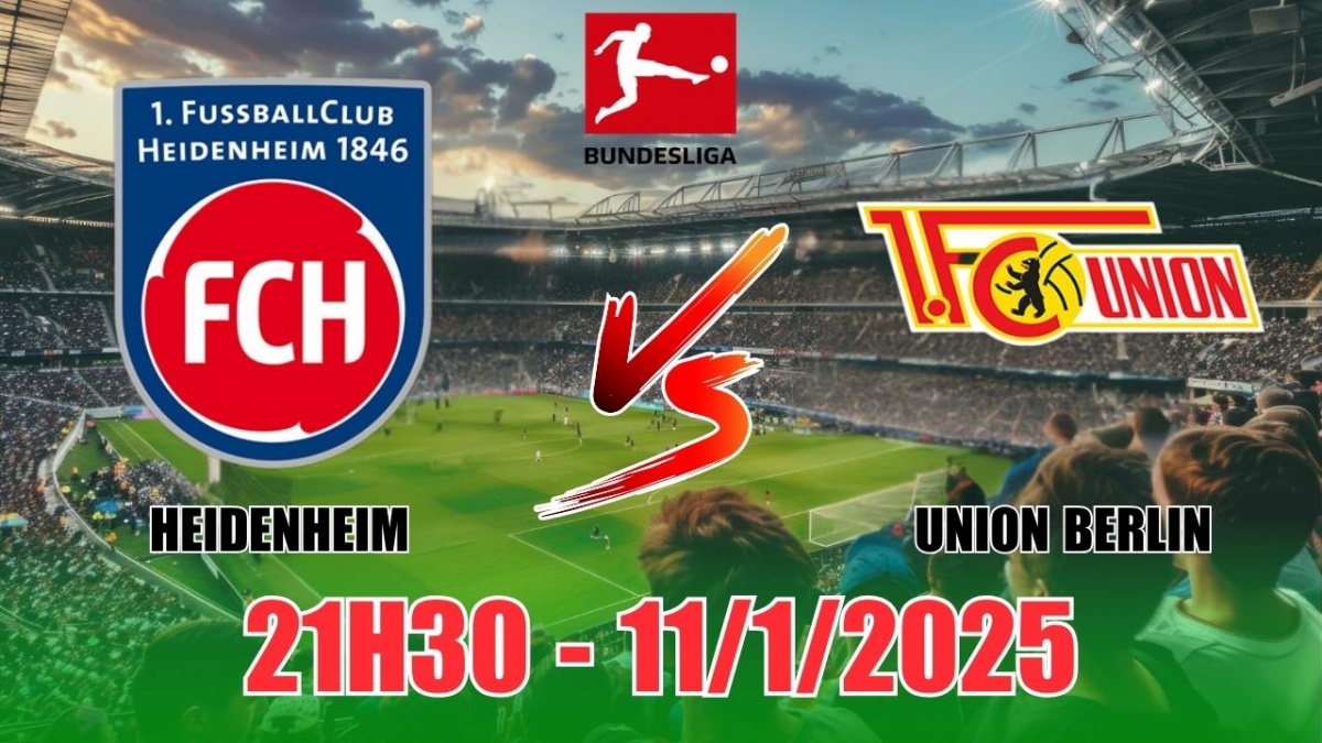 Nhận định, soi tỷ lệ Heidenheim vs Union Berlin (21h30, 11/1) bóng đá Bundesliga 2025