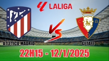 Nhận định Atletico Madrid vs Osasuna (22h15, 12/1) bóng đá La Liga: Atletico nối dài mạch thắng