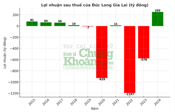 Sau khoản lãi kỷ lục năm 2024, Đức Long Gia Lai (DLG) có 