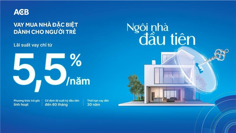 ACB triển khai gói vay mua nhà đặc biệt dành cho người trẻ