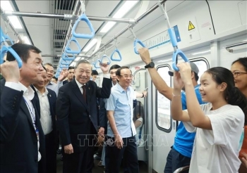 Tổng Bí thư Tô Lâm trải nghiệm thực tế Tuyến Metro số 1 (Bến Thành-Suối Tiên)