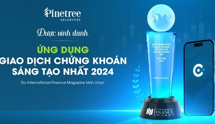 Ứng dụng AlphaTrading của Chứng khoán Pinetree giành giải thưởng quốc tế danh giá