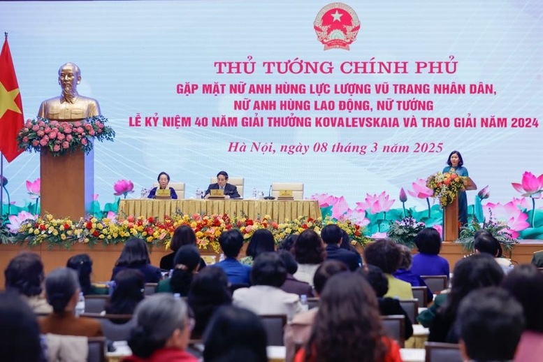 Chủ tịch Hội Liên hiệp Phụ nữ Việt Nam Nguyễn Thị Tuyến cho biết, trong 40 năm qua, Giải thưởng đã được trao cho 22 tập thể và 57 cá nhân nhà khoa học nữ xuất sắc trên các lĩnh vực khoa học tự nhiên của Việt Nam - Ảnh: VGP