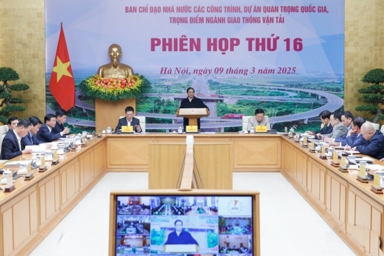 Thủ tướng chủ trì phiên họp 16 Ban Chỉ đạo các dự án GTVT trọng điểm