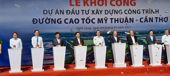 Khởi công xây dựng tuyến cao tốc Mỹ Thuận - Cần Thơ