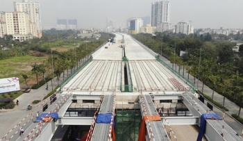 Dự kiến thông xe đường trên cao Mai Dịch - Nam Thăng Long vào ngày 30/9 