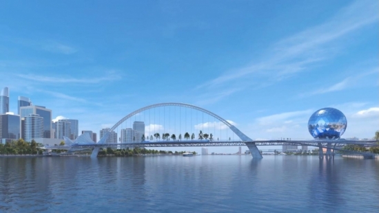 Chốt phương án thiết kế cầu đi bộ qua sông Sài Gòn