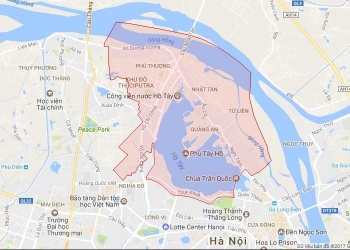 Đấu giá quyền sử dụng 97.45 m2 đất tại quận Tây Hồ, Hà Nội