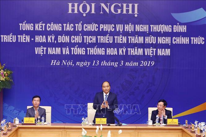 thu tuong chu tri hop tong ket cong tac to chuc phuc vu hoi nghi thuong dinh my trieu tien