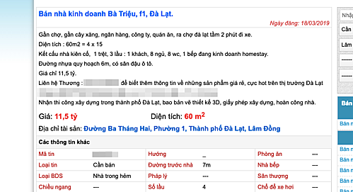 vai tram trieu mot m2 dat trung tam da lat