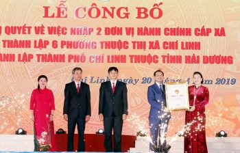 Chủ tịch Quốc hội dự Lễ công bố thành lập thành phố Chí Linh