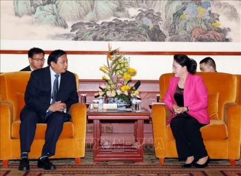 Chủ tịch Quốc hội Nguyễn Thị Kim Ngân tiếp lãnh đạo các doanh nghiệp Trung Quốc