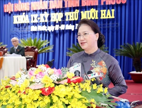 Chủ tịch Quốc hội dự Kỳ họp thứ 12, HĐND tỉnh Bình Phước
