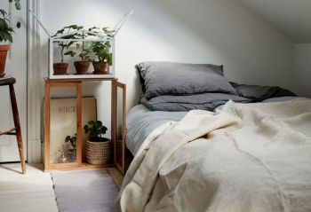 Thiết kế phòng ngủ mang phong cách Sa Pa trên gác mái