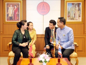 Chủ tịch Quốc hội Nguyễn Thị Kim Ngân thăm, làm việc tại tỉnh Udon Thani, Thái Lan