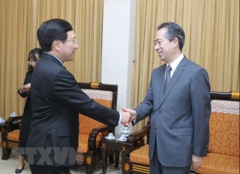 Phó Thủ tướng Phạm Bình Minh tiếp Đại sứ Trung Quốc tại Việt Nam