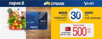 Chủ thẻ nội địa GPBank nhận ưu đãi khi thanh toán tại Vinmart