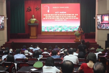 Quận Thanh Xuân: 32 tập thể, cá nhân được khen thưởng trong học tập và làm theo tư tưởng, đạo đức, phong cách Hồ Chí Minh