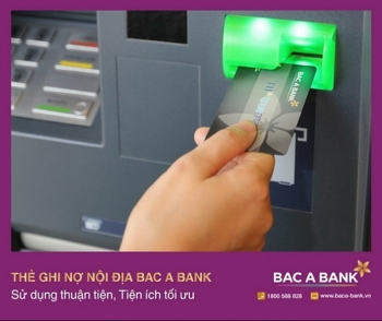 Thẻ ghi nợ nội địa BAC A BANK được rút tiền tối đa lên tới 10 triệu đồng/lần