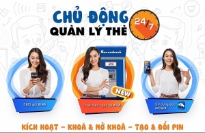 Sacombank mở rộng kênh cho khách hàng chủ động quản lý thẻ