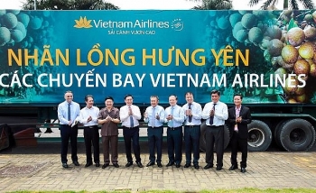 Khách “bay” Vietnam Airlines sẽ được thưởng thức nhãn lồng Hưng Yên chính hiệu