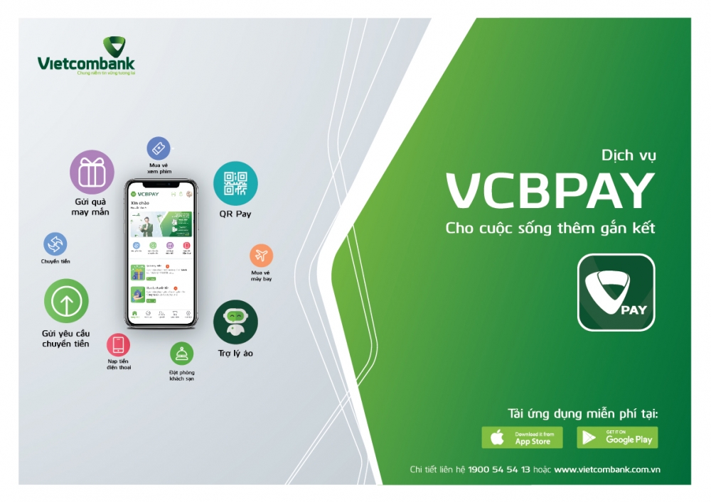 vietcombank cai tien va bo sung cac tien ich moi tren vcbpay