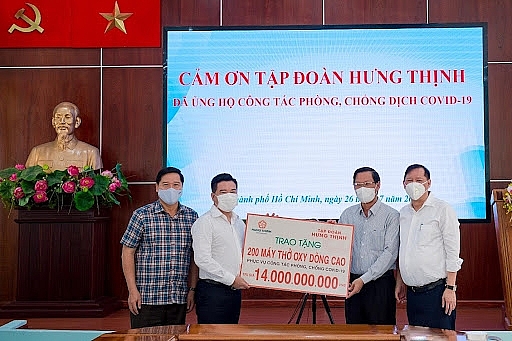Tập đoàn Hưng Thịnh hỗ trợ khẩn hàng chục tỷ đồng giúp TP.HCM phòng, chống dịch Covid-19