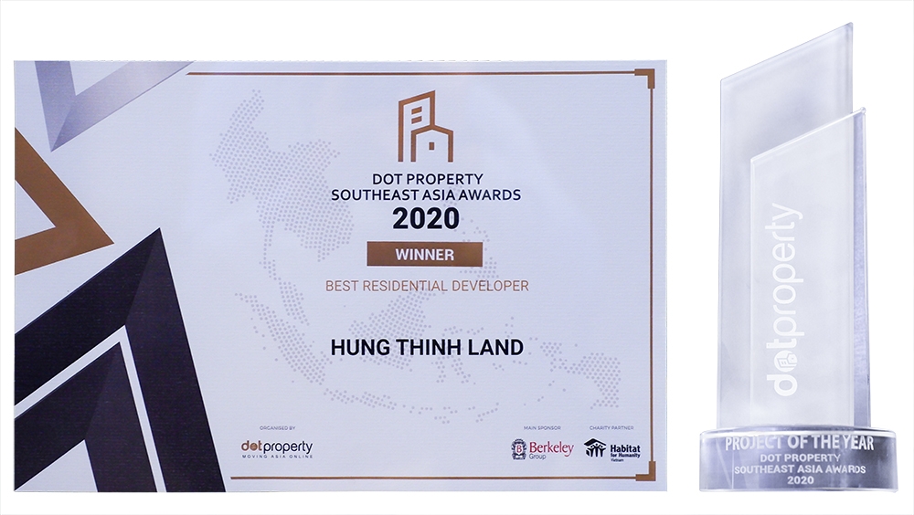 hung thinh land nhan giai thuong nha phat trien bat dong san nha o tot nhat dong nam a 2020
