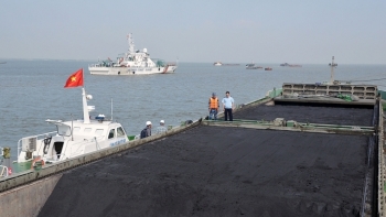 Cảnh sát biển phối hợp tạm giữ hơn 2.000 tấn than vi phạm