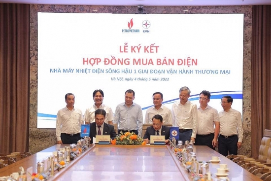 PVN và EVN ký hết hợp đồng mua bán điện Nhà máy Nhiệt điện Sông Hậu 1