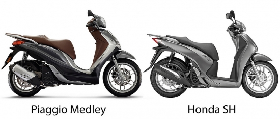 Xe máy Piaggio Medley 2022 có đủ sức đối đầu với Honda SH 2022?