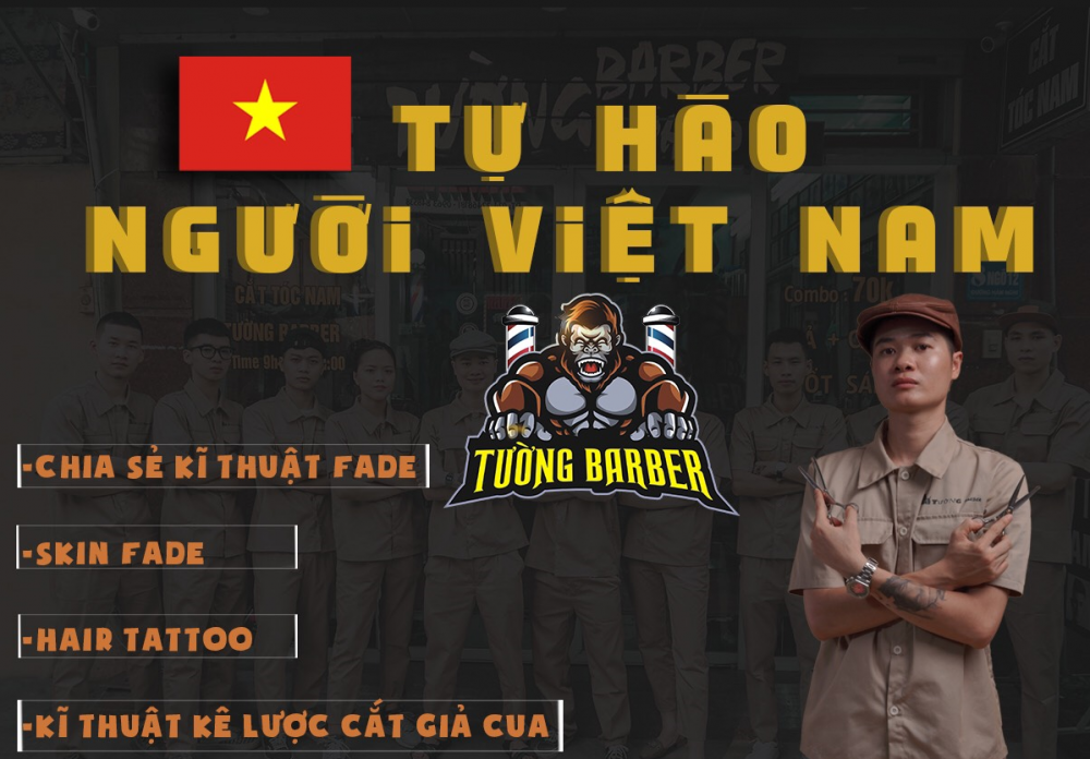 Tường Barber giới thiệu các kỹ thuật cắt tóc trong show “Tự hào Việt Nam”