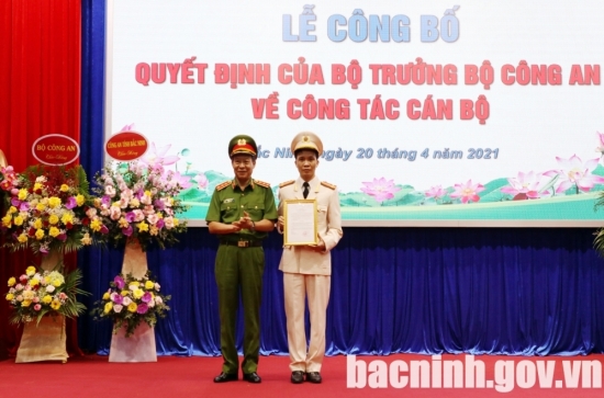 Bắc Ninh: Công bố Quyết định bổ nhiệm Giám đốc Công an tỉnh