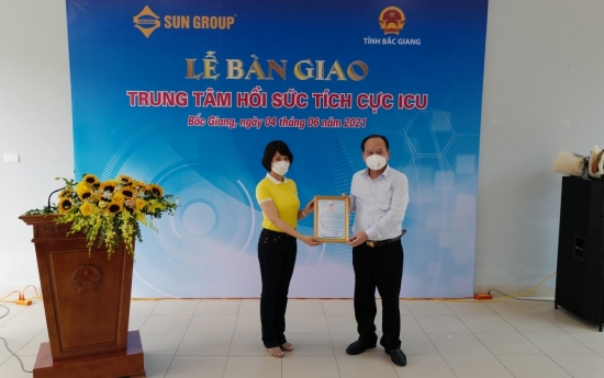 Chủ tịch UBND tỉnh Bắc Giang: Trung tâm Hồi sức tích cực của Sun Group là quý giá và đúng thời điểm
