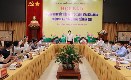Bắc Ninh: Thông tin về tình hình kinh tế - xã hội 6 tháng đầu năm và triển khai nhiệm vụ 6 tháng cuối năm 2021