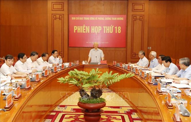 Tổng Bí thư, Chủ tịch nước Nguyễn Phú Trọng chủ trì Phiên họp Ban Chỉ đạo Trung ương về phòng, chống tham nhũng