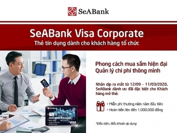 Siêu tiện lợi cho doanh nghiệp khi sử dụng thẻ SeABank Visa Corporate