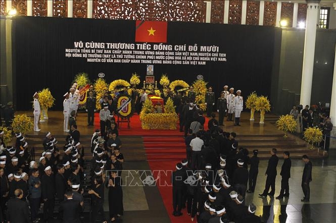 Cử hành trọng thể Lễ Quốc tang nguyên Tổng Bí thư Đỗ Mười