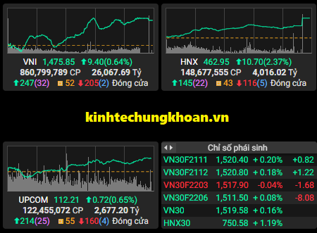 Chứng khoán phiên chiều 17/11: Dòng tiền đổ vào nhóm cổ phiếu lớn, VN Index tăng gần 10 điểm