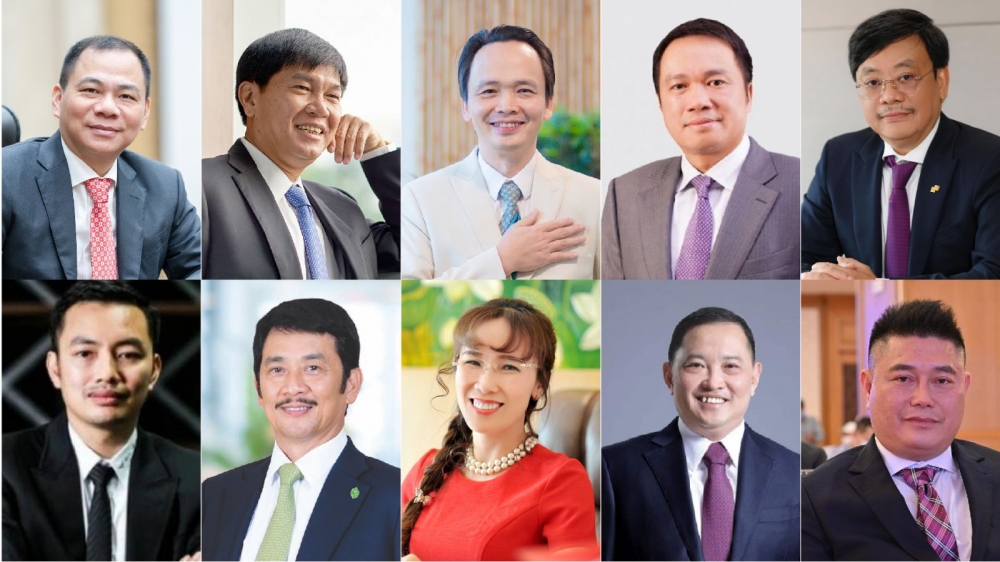 Top 10 doanh nhân nổi bật nhất thị trường chứng khoán Việt Nam 2021