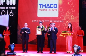 thaco duoc vinh danh top 50 doanh nghiep xuat sac 2016 trong bang xep hang vnr500