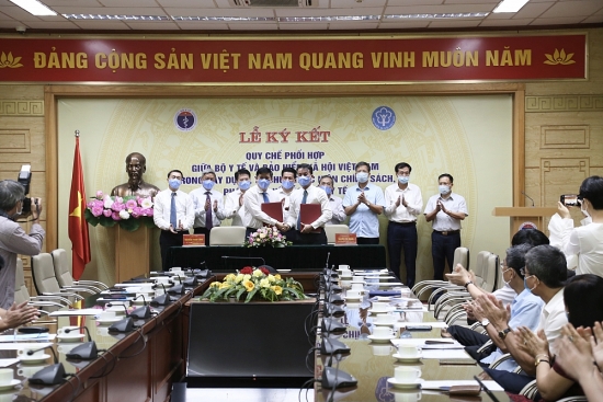 Lễ ký kết Quy chế phối hợp giữa Bộ Y tế và Bảo hiểm xã hội Việt Nam Nam