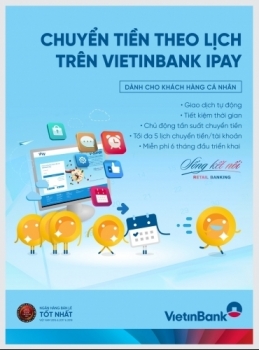 Dịch vụ tiện ích: Chuyển tiền theo lịch trên VietinBank iPay