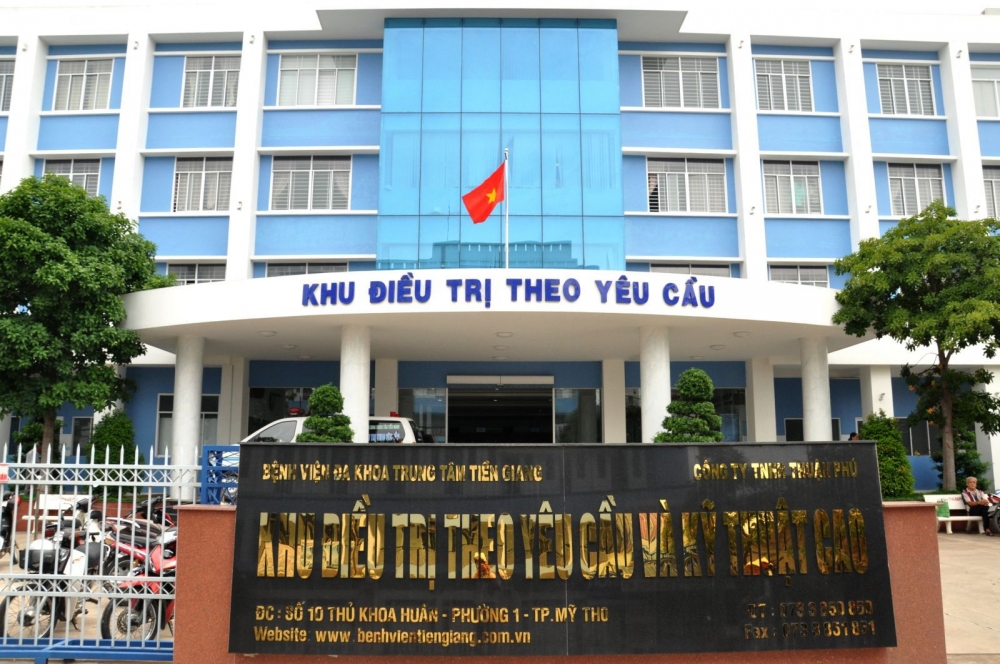 dau gia cho thue bai giu xe hai banh tai benh vien da khoa trung tam tien giang