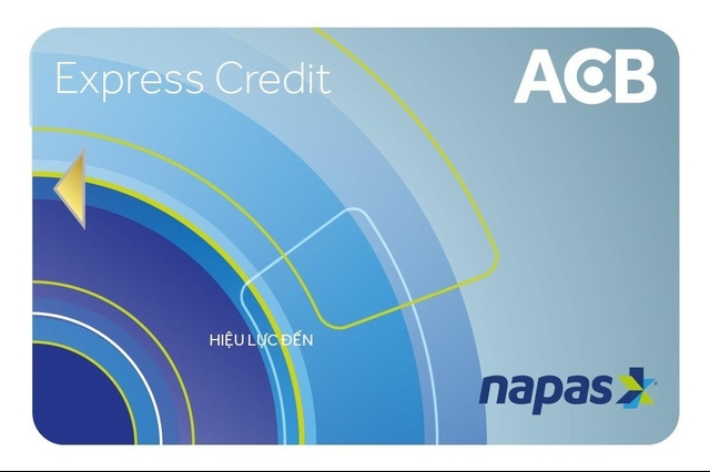 Thẻ tín dụng nội địa ACB Express với phí rút tiền mặt 0 đồng