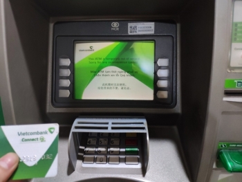 Hệ thống ATM Vietcombank trục trặc trên diện rộng