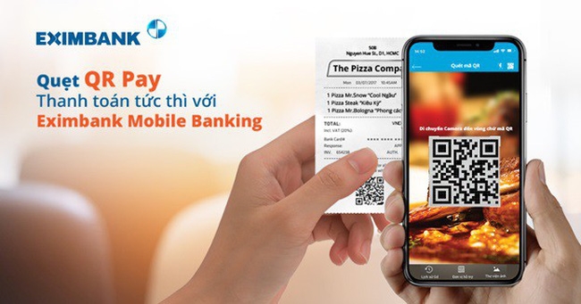 thanh toan nhanh voi qr pay tren eximbank mobile banking