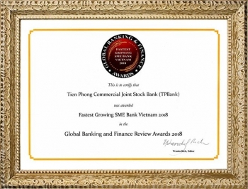 TPBank nhận giải thưởng “Ngân hàng SME phát triển nhanh nhất tại Việt Nam”