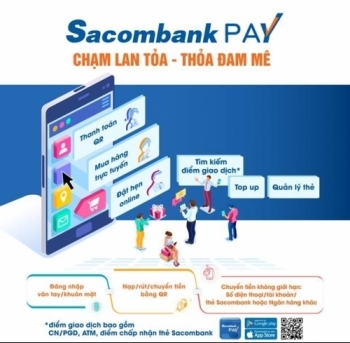 Sacombank Pay - ứng dụng tích hợp nhiều giải pháp tài chính